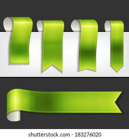 vector ribbons set