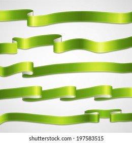 vector ribbons set