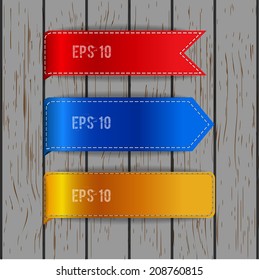Vector ribbons set
