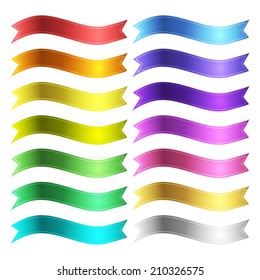 vector ribbons set