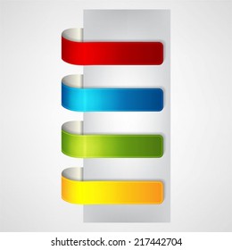 vector ribbons set