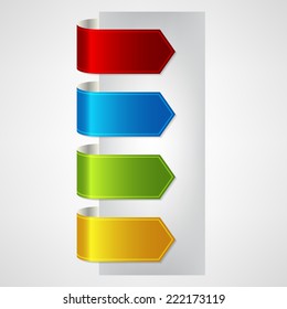 vector ribbons set