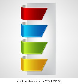 vector ribbons set