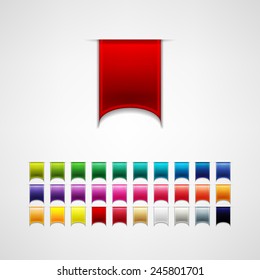 vector ribbons set