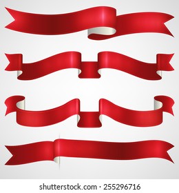 vector ribbons set
