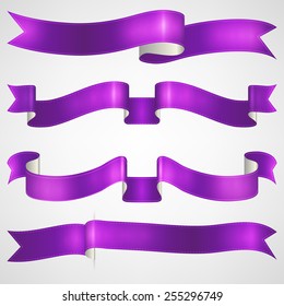 vector ribbons set