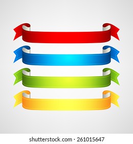 vector ribbons set