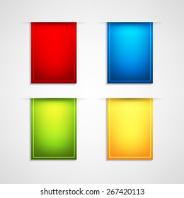 vector ribbons set