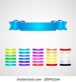 vector ribbons set