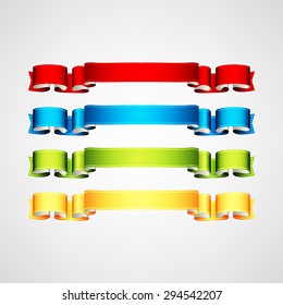 vector ribbons set