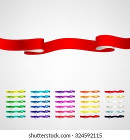 vector ribbons set