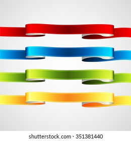 vector ribbons set