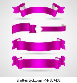 vector ribbons set