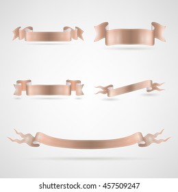 vector ribbons set