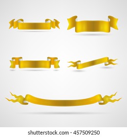 vector ribbons set