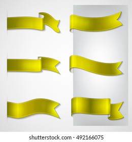 vector ribbons set