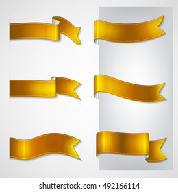 vector ribbons set