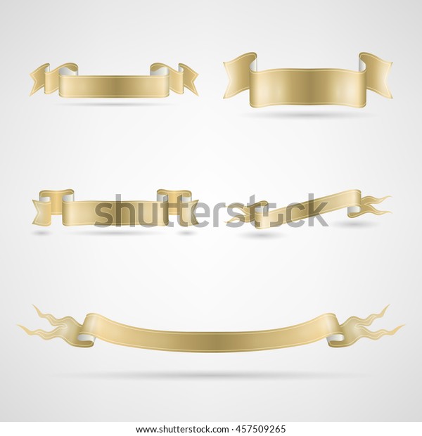 Vector Ribbons Set Stock Vector (Royalty Free) 457509265 | Shutterstock