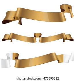 Vector ribbons. Set of elements for design