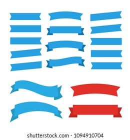 Vector ribbons set isolated. Banner ribbon vector set