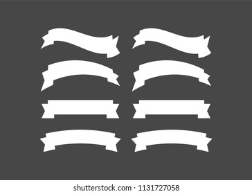 Vector ribbons set isolated. Banner ribbon vector set