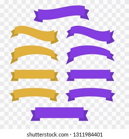 Vector ribbons set isolated. Banner ribbon vector set