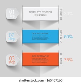 vector ribbons for your data / infographics design