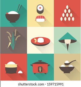 Vector rice icons