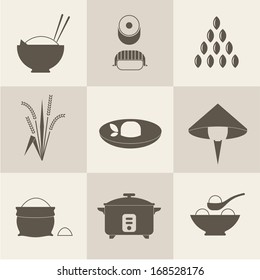 Vector rice icons