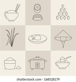 Vector rice icons