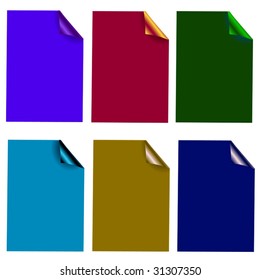 Papeles de colores ricos en vectores