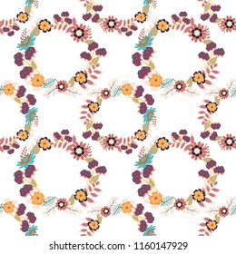 Vector rich ornament. Sloping seamless colorful ornament for design and backgrounds. Kaleidoscopic orient popular style in gray, beige and brown colors.