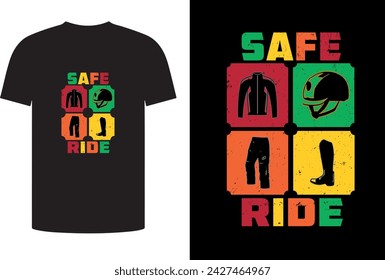 Vector ride bike typography vector illustration t shirt design.