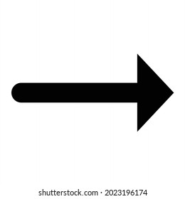 Vector Right Arrow Glyph Icon Design
