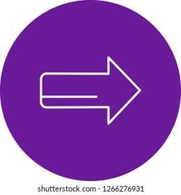 Vector right arrow icon
