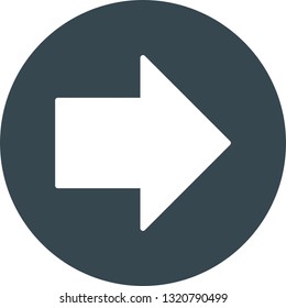 Vector Rightward Arrow  Icon
