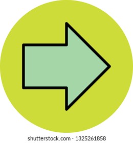 Vector Rightward Arrow  Icon