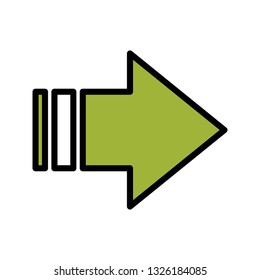  Vector Rightward Arrow  Icon
