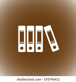 Vector ring binders icon Vector illustration