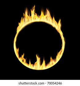 Vector Ring Of Fire Illustration