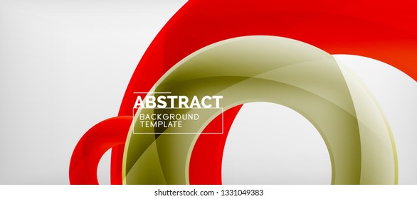 Vektorringe, abstrakter Hintergrund, moderne Illustrationsvorlage