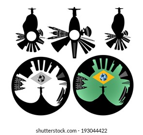 Vector Rio de Janeiro skyline - unique style