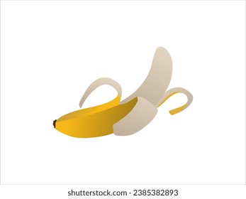 vector de un plátano maduro