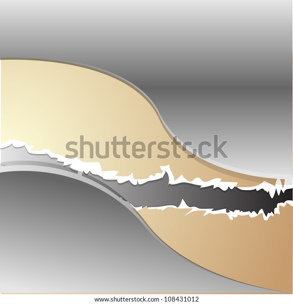Vector\
ripped blue metal paper - abstract\
background