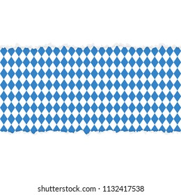 vector of ripped open paper German Oktoberfest