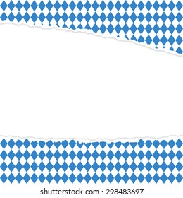 vector of ripped open paper German Oktoberfest
