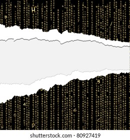vector ripped paper