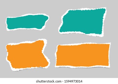 Vector of ripped paper. The paper was ripped background.