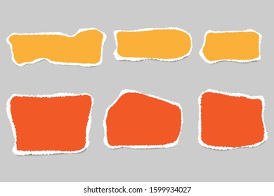 Vector of ripped paper. The paper was ripped background.