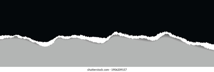 Vector de papel rasgado. El periódico fue arrancado de fondo.
